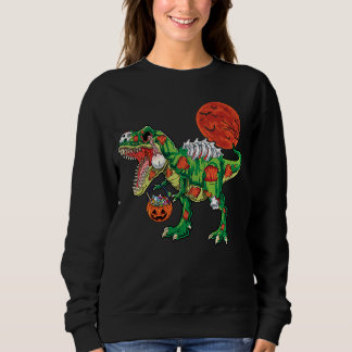 Zombie rex dinosaur skeleton Halloween Kids costum T Shirt