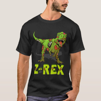 Zombie Rex Zombiesaurus Z Rex Halloween Kostym Bo T Shirt