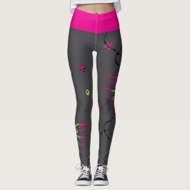 Zombie Rippin’ Eyeball Poppin’ Funky Cute Roligt Leggings