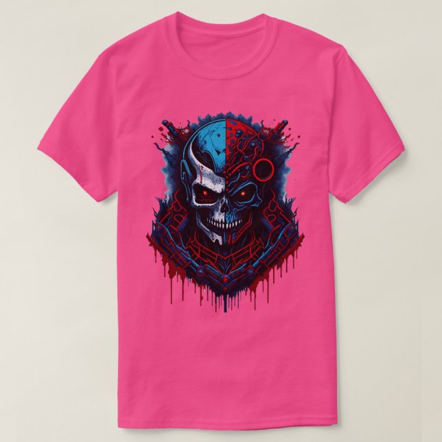 Zombie Robot 1 T Shirt (Design framsida)