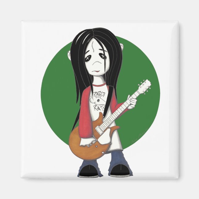zombie rocker magnet (Framsidan)