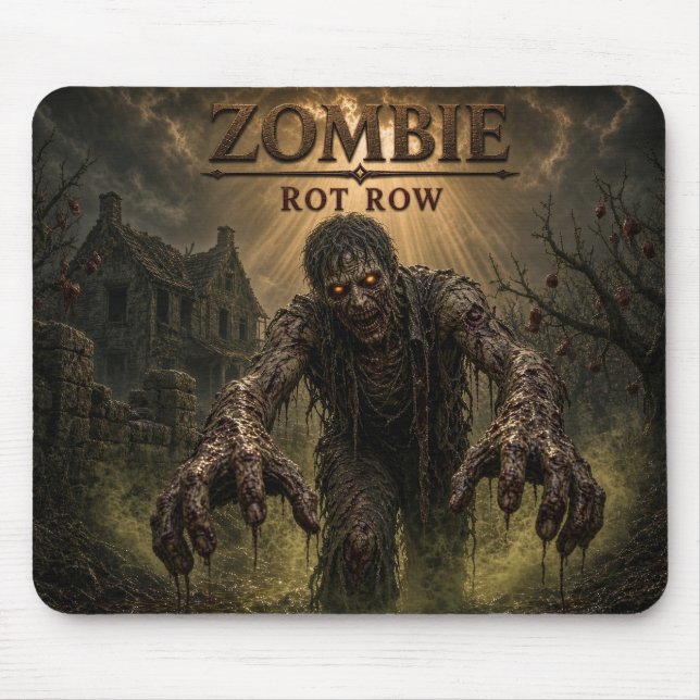 Zombie Rot Row Mörk Realism Musmatta (Framsidan)