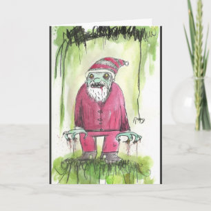 Zombie Santa Card Helgkort