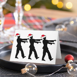 Zombie Santa jul Helgkort