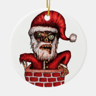 Zombie Santa Julgransprydnad Keramik