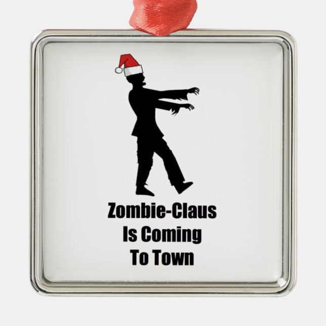 Zombie Santa Julgransprydnad Metall (Framsidan)