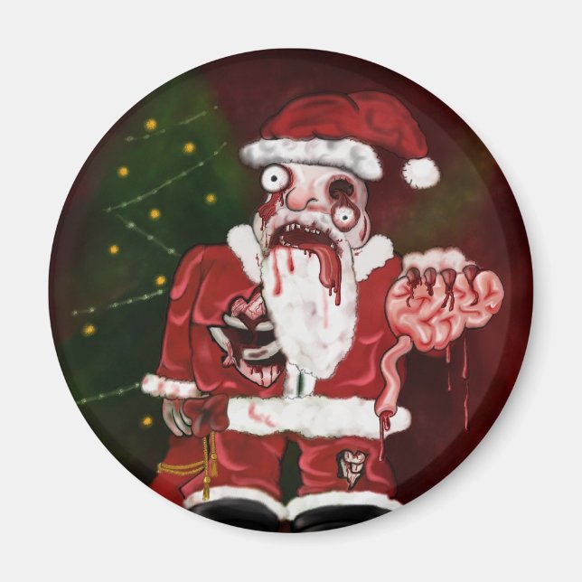 Zombie Santa Magnet (Framsidan)