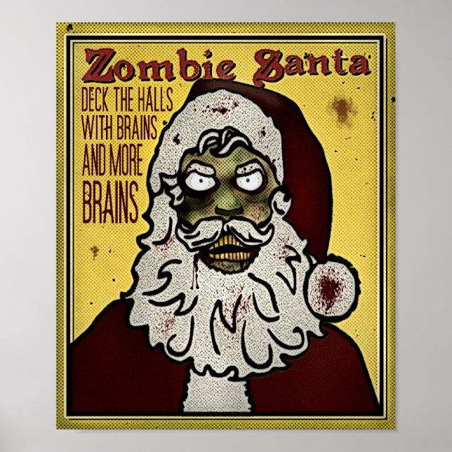 Zombie Santa Poster (Framsidan)