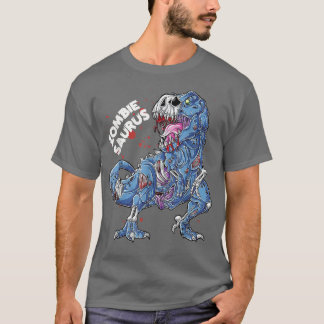 Zombie Saurus Halloween Kids Dinosaur T Re 6949 T Shirt