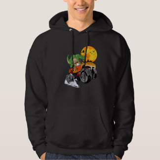 Zombie Saurus T Rex Halloween 2022 Bus eller godis Hoodie