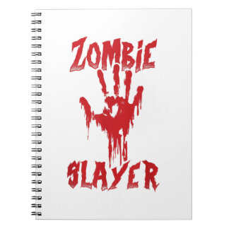 Zombie Sayer Bloody Hand Hunting Zombies Hallowee Anteckningsbok