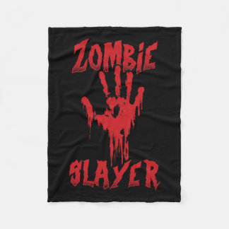 Zombie Sayer Bloody Hand Hunting Zombies Hallowee Fleecefilt