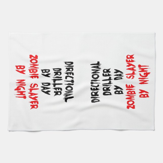 Zombie Sayer Directional Driller Kökshandduk (Horisontell)