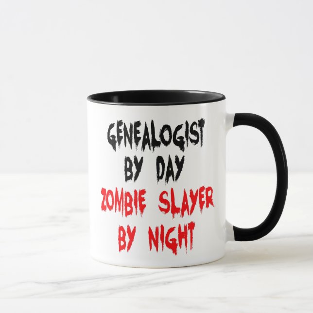 Zombie Sayer Genealogist Mugg (Höger)