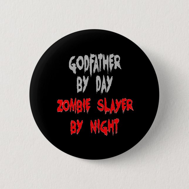 Zombie Sayer Godfather Knapp (Framsida)