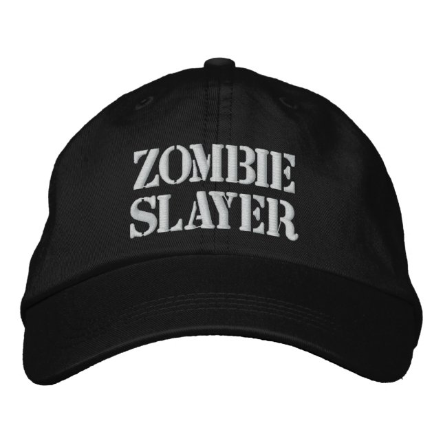 Zombie Sayer Hat Broderad Keps (Framsida)