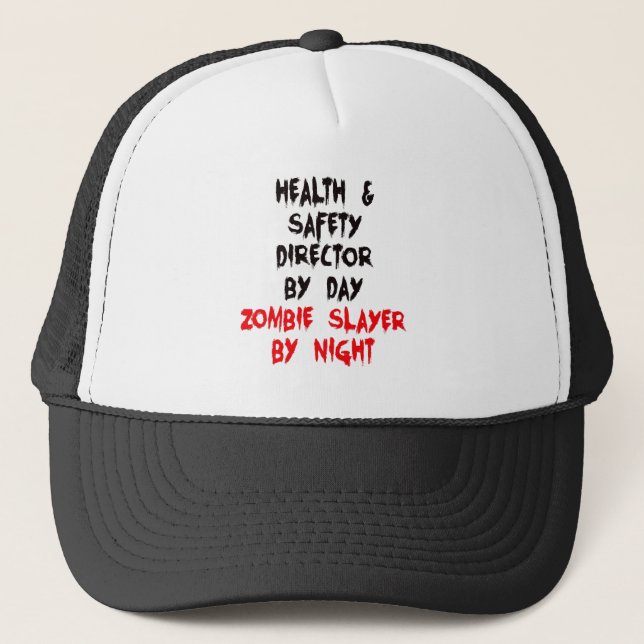 Zombie Sayer Health and Safety Director Keps (Framsida)