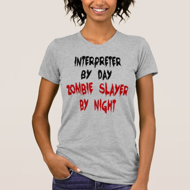 Zombie Sayer Interpreter T-shirt (Framsida)