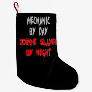 Zombie Sayer Mechanic Liten Julstrumpa