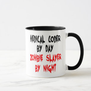 Zombie Sayer Medical Coder Mugg