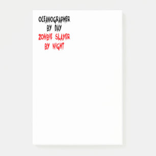 Zombie Sayer Oceanographer Post-it Block