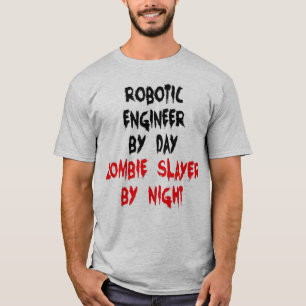 Zombie Sayer Robotic Ingenjör T Shirt