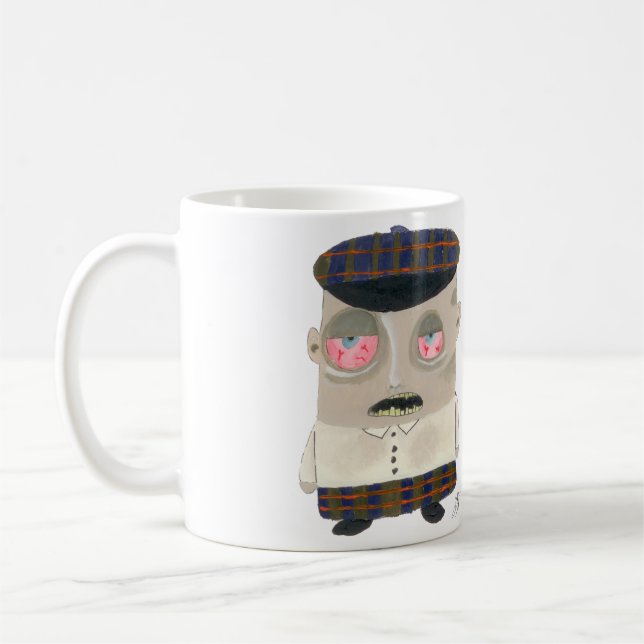 Zombie Scotsman Kaffemugg (Vänster)
