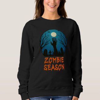 Zombie Season Moonlit Graveyard Scary Kids Boys A T Shirt