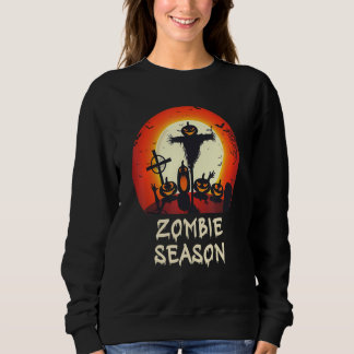 Zombie Season Moonlit Scary Graveyard Kids Boys A T Shirt