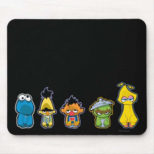 Zombie Sesame Street Characters Musmatta (Framsidan)