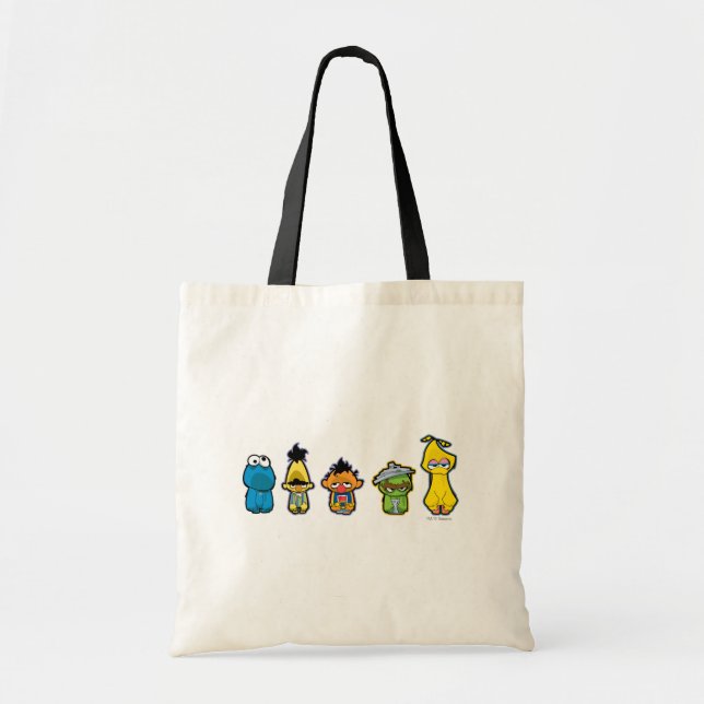 Zombie Sesame Street Characters Tygkasse (Framsidan)