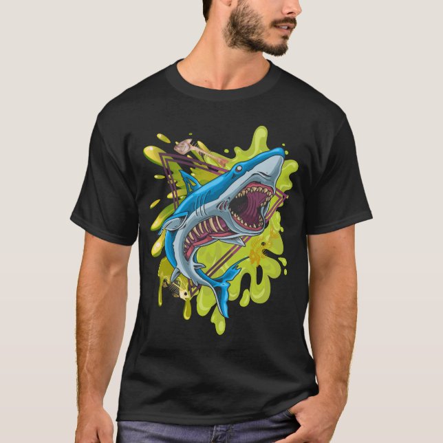 Zombie Shark T Shirt (Framsida)