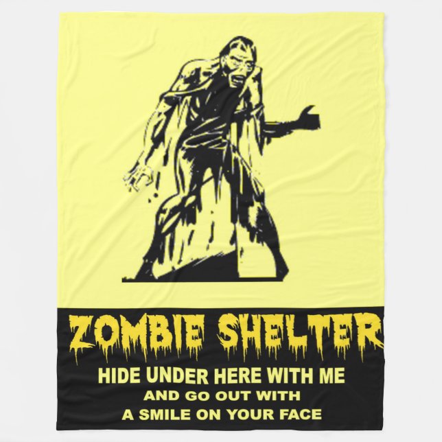 ZOMBIE SHELTER FLEECEFILT (Framsidan)
