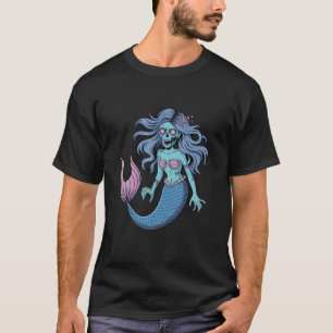 Zombie Sjöjungfru Halloween T Shirt