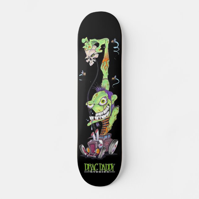 Zombie Skateboard på Black Bräda 20 Cm (Framsida)