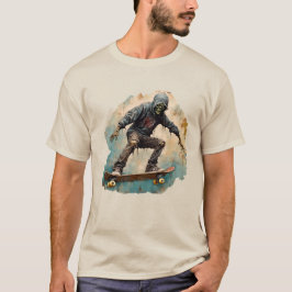 Zombie Skateboarder T Shirt