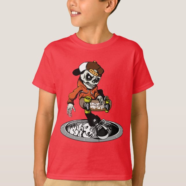 Zombie Skater shirts & jacka T Shirt (Framsida)