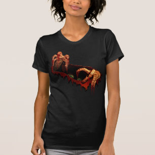 Zombie skjorta Halloween kostym Skräckiga toppar T Shirt