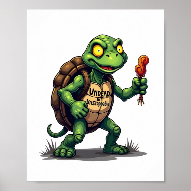 Zombie Sköldpadda Poster (Framsidan)