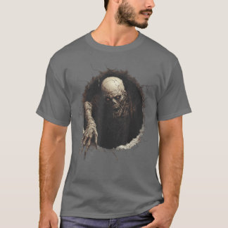 Zombie Skräck Spöklik Motiv Glad Halloween pojke T Shirt