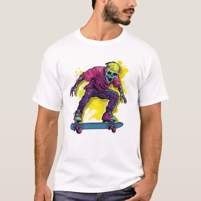 Zombie-skridskor T Shirt (Framsida)
