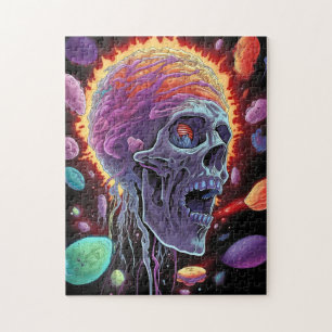 Zombie Skull Creature Sci-fi Horror Art Pussel