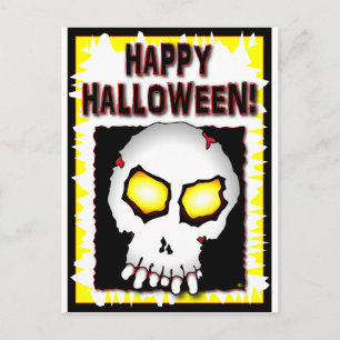 Zombie Skull-kort Vykort