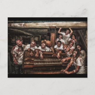 zombie slåare parad vykort