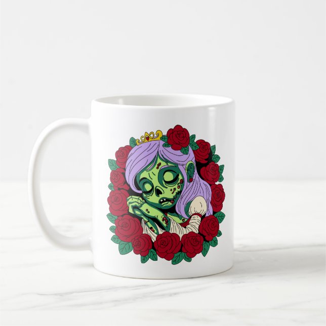 Zombie Sleeping Beauty Kaffemugg (Vänster)