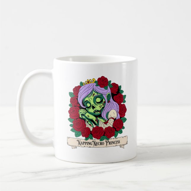 Zombie Sleeping Beauty Kaffemugg (Vänster)