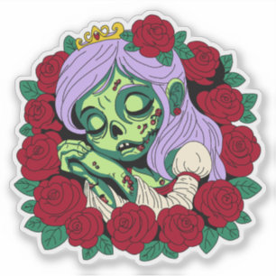 Zombie Sleeping Beauty Klistermärken