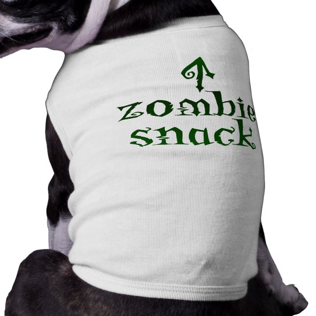 Zombie Snack - Pet Tee Husdjurströja (Baksidan)