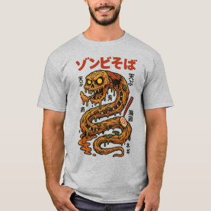 Zombie Soba Noodles - Creepy Japansk skräckserpe T Shirt