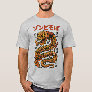 Zombie Soba Noodles - Creepy Japansk skräckserpe T Shirt